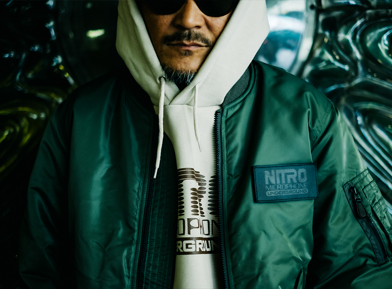 AVIREX×NITRO 捌き MICROPHONE UNDERGROUND MA-1